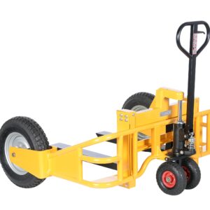 Vestil ALL-T-HD Heavy Duty All Terrain Pallet Truck, 2500 lbs Capacity, 32" Length x 12" - 26-3/4" Width Fork