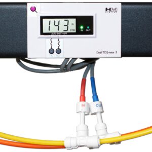 HM Digital DM-2 Commercial In-Line Dual TDS Monitor, 0-9990 ppm Range, +/- 2% Readout Accuracy