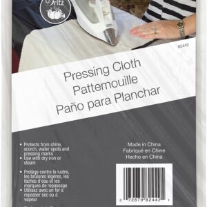 Dritz Clothing Care 82442 Pressing Cloth, 11-Inch x 28-Foot , White, 11" x 28" (27.9 cm x 71.1 cm)