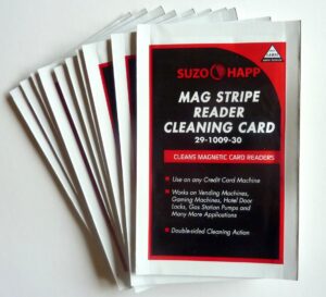 suzo happ cleaning card for mag stripe card readers lot/12