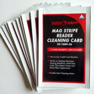 Suzo Happ Cleaning Card for Mag Stripe Card Readers Lot/12