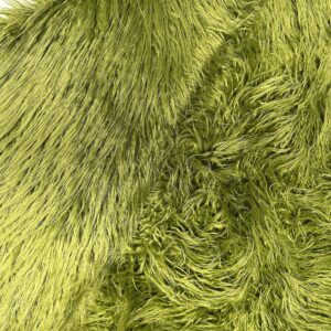 Faux/Fake Fur Mongolian Olive Green Fabric by The Yard