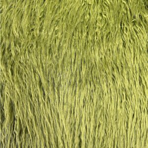 Faux/Fake Fur Mongolian Olive Green Fabric by The Yard