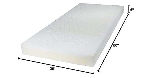 Drive Medical 15770 Gravity 7 Pressure Redistribution Mattress, Blue, 6.6 Foot (Pack of 1)