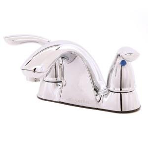 glacier bay builders 4 in. 2-handle low-arc bathroom faucet in chrome