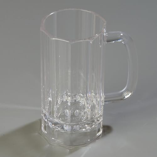 Carlisle FoodService Products 4396507 Lexington Plastic bar Mug, Polycarbonate, Clear, 16 Ounce