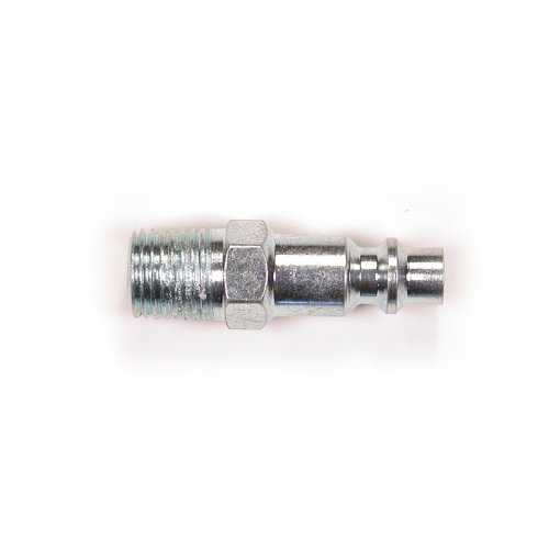 Primefit IP1414MS-B25-P (25 Pack) Industrial Style Air Quick Connect Plugs/Nipples Steel 1/4" x 1/4" Male Npt