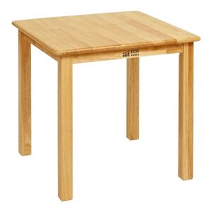 ecr4kids 24in square hardwood table with 22in legs, kids furniture, honey