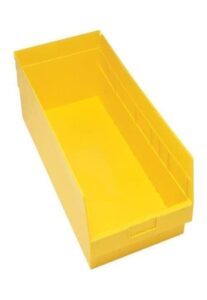 quantum qsb216yl store-more 6' shelf bin (23-5/8' x 11-1/8' x 6') - [set of 6]