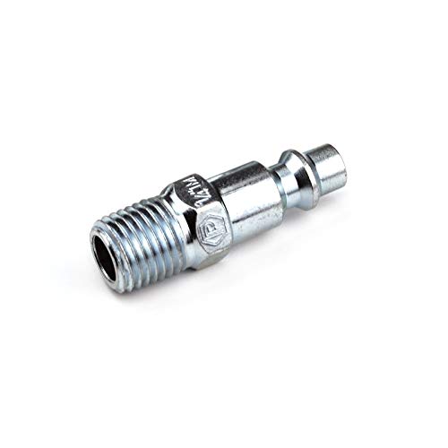 Primefit IP1414MS-B25-P (25 Pack) Industrial Style Air Quick Connect Plugs/Nipples Steel 1/4" x 1/4" Male Npt