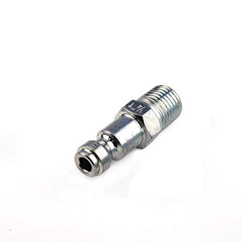 Primefit TP1414MS-B25-P Automotive Style Air Quick Connect Plugs/Nipples 1/4" Body x 1/4" Male NPT