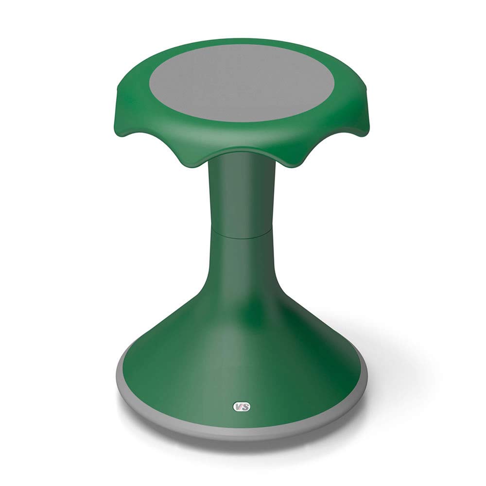 VS America Hokki Stool, Flexible Ergonomic Seating Stool for Kids and Adults, 18" Seat Height, Green