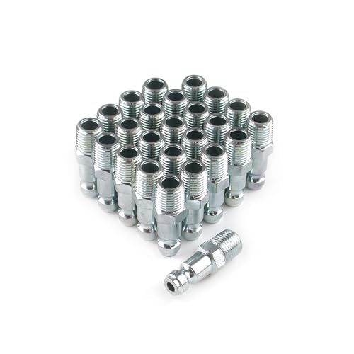 Primefit TP1414MS-B25-P Automotive Style Air Quick Connect Plugs/Nipples 1/4" Body x 1/4" Male NPT