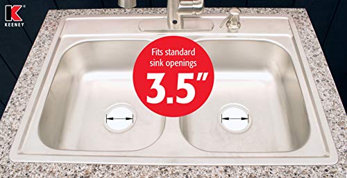 Plumb Pak K5435DSSS Kitchen Sink Strainer with Fixed Post Basket, 1 Pack, Stainless Steel