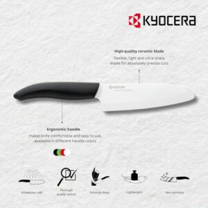 KYOCERA 3` Black Paring Knife, 1 EA