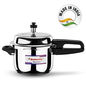 Butterfly BL-3L Blue Line Stainless Steel Pressure Cooker, 3-Liter