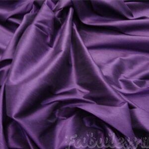 Plum Shantung Dupioni Faux Silk Fabric Per Yard