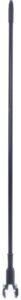 carlisle foodservice products 3697000 vinyl coated metal mop handle, 15/16" diameter x 60" length, black, for jaw style wide band mops