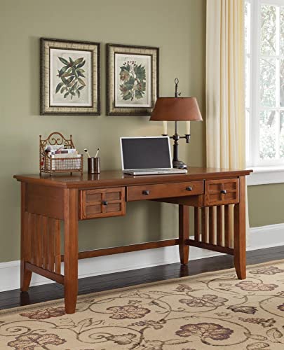 Arts & Crafts Cottage Oak Executive Desk by Home Styles