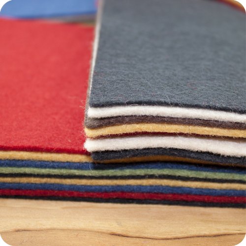 BGick 36 5" Squares 100% Wool Felt Americana Colors Charm Pack