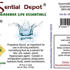 Propylene Glycol - Food Grade - USP - Kosher - 18 oz net wt in a 1 Pint Safety Sealed HDPE Container with Resealable Cap