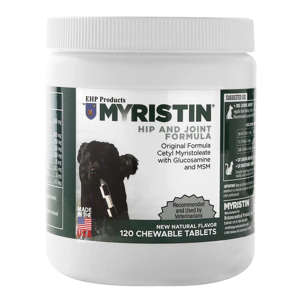 EHP Products Myristin Canine 120 Count Joint Formula