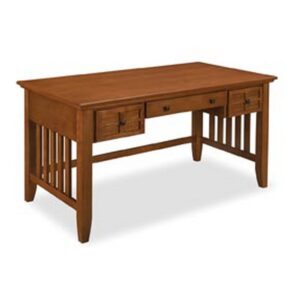 arts & crafts cottage oak executive desk by home styles