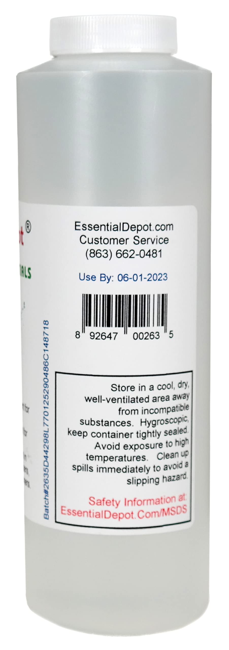 Propylene Glycol - Food Grade - USP - Kosher - 18 oz net wt in a 1 Pint Safety Sealed HDPE Container with Resealable Cap