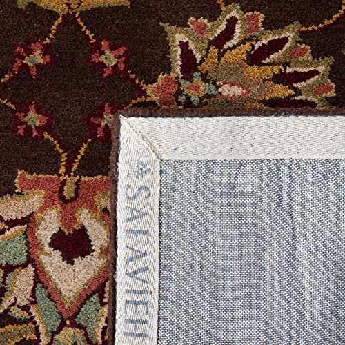 SAFAVIEH Heritage Collection Runner Rug - 2'3" x 8', Brown & Beige, Handmade Traditional Oriental Wool, Ideal for High Traffic Areas in Living Room, Bedroom (HG818A)