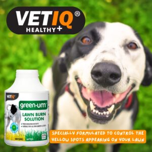 VetIQ Green-Um Dog Urine Neutraliser, 100 Tablets, Urine Neutraliser Lawn Burn Solution, Puppy Essentials Controls Nitrogen in Urine to Prevent Lawn Yellow Spots, Wee Neutraliser for All Breeds/Sizes