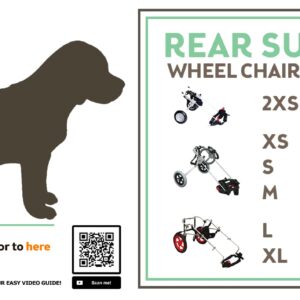 Best Friend Mobility Standard Rear Support Dog Wheelchair FML Elite, Large