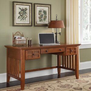 Arts & Crafts Cottage Oak Executive Desk by Home Styles