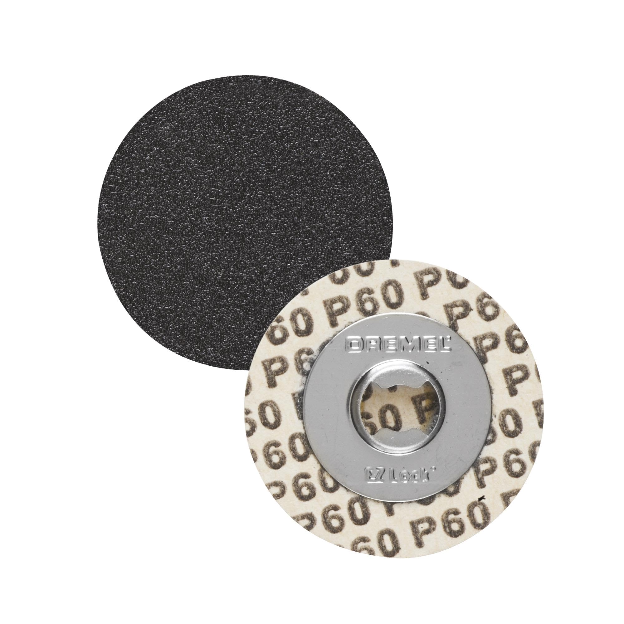 Dremel EZ Lock 60 Grit Sanding Discs for Rotary Tools, 5-Pieces (EZ411SA)