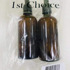 Amber Glass Bottles with Glass Droppers - 2 Each - 4 Oz Capacity