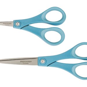 Fiskars Performance Titanium Scissors 7 Inch and 5 Inch Set, Color Received May Vary