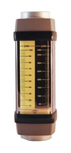 hedland h600a-002 flowmeter, aluminum, for use with oil and petroleum fluids, 0.2 - 2.0 gpm flow range, sae 10