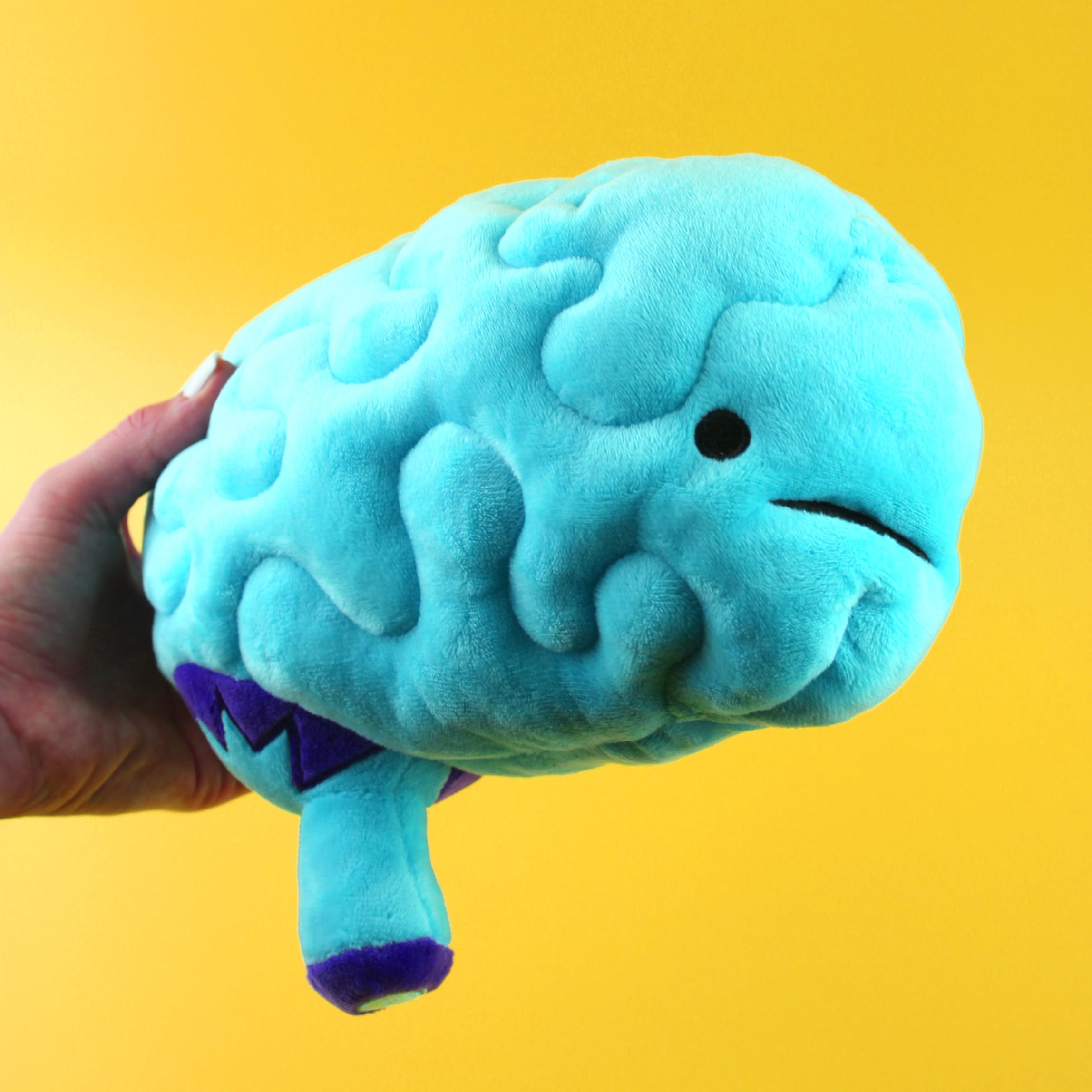 I Heart Guts Brain Plush - All You Need is Lobe - Educational Brain Pillow - 11” Organ Plush, Ideal for Doctors, Nurses, Medical Students, Graduation & Brain Surgery Recovery Gifts