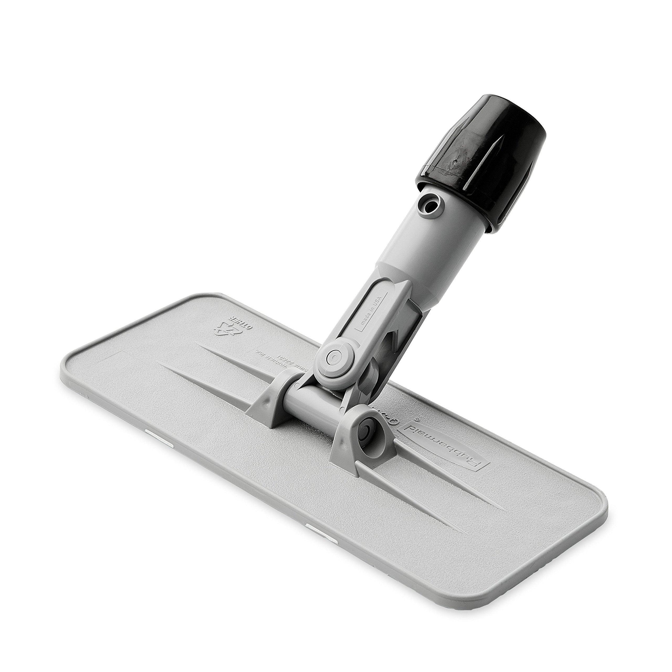 Rubbermaid Commercial FGQ31100GRAY Upright Scrubber Pad Holder with Universal Locking Collar, Gray