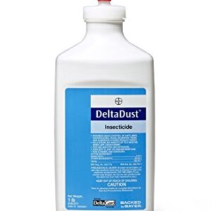 1 LB Delta Dust Pest Insecticide w/Puffer Bellow Hand Duster, Carpenter Bee, Bedbugs, Wasp Control and Many More.