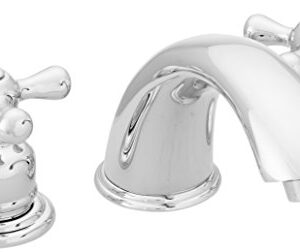 Elements of Design EB961AX Mini Widespread Lavatory Faucet with Retail Pop-Up, 5-3/4" in Spout Reach, Polished Chrome