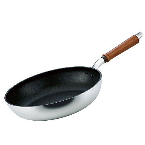 Hokuriku Aluminum Fry Pan, 11.8 inches (30 cm), Lightweight, Gas Fire, Made in Japan, Deep, Light, All-Over Uniform Heating, Time-saving Frying Pan, Durable, Frying Pan, Made in Japan, Aluminum