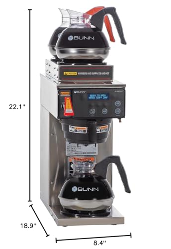 Bunn 38700.0008 Axiom-DV-3 Dual Voltage Coffee Brewer (120V Standard)