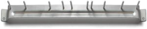 sparta spectrum aluminum brush rack 17" long - aluminum