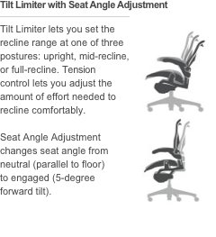 Herman Miller Classic Aeron Task Chair: Tilt Limiter w/Seat Angle Adj - PostureFit Support - Fully Adj Vinyl Arms - Hard Floor Casters