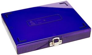 heathrow scientific hd15988h polycarbonate purple durable true north slide box, 208mm width x 175mm height x 34mm depth