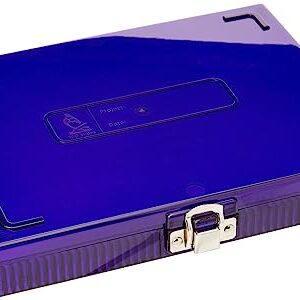 Heathrow Scientific HD15988H Polycarbonate Purple Durable True North Slide Box, 208mm Width x 175mm Height x 34mm Depth