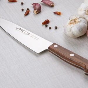 ARCOS Atlantico Series Chef Knife - 6" Nitrum Stainless Steel Blade with Rosewood Brown Handle - Elegant and Durable Design (7"). Atlantico Series. Color Brown