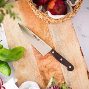 ARCOS Atlantico Series Chef Knife - 6" Nitrum Stainless Steel Blade with Rosewood Brown Handle - Elegant and Durable Design (7"). Atlantico Series. Color Brown