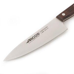 ARCOS Atlantico Series Chef Knife - 6" Nitrum Stainless Steel Blade with Rosewood Brown Handle - Elegant and Durable Design (7"). Atlantico Series. Color Brown