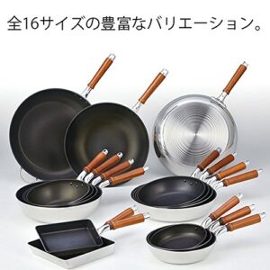 Hokuriku Aluminum Fry Pan, 11.8 inches (30 cm), Lightweight, Gas Fire, Made in Japan, Deep, Light, All-Over Uniform Heating, Time-saving Frying Pan, Durable, Frying Pan, Made in Japan, Aluminum